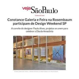 Matéria sobre essa parceria especial, na Veja São Paulo.

A convite do @pauloalvesdesign , a Constance Galeria traz a pauta sobre a Floresta Amazônica através da exposição “Geminus, Reflexões Amazônicas” do renomado fotógrafo @adrianogambarini , que contempla 27 anos documentando a Amazônia. A série de reflexos inspirou a palavra “Geminus”, que em latim significa “gêmeo, duplicado, igual”, e faz uma analogia entre escala e repetição dos elementos que contemplam a floresta, através do Rio Negro, no qual se espelham e se fundem.

É uma imersão na natureza que relaciona a floresta, origem da madeira, aos trabalhos de designers marceneiros que se inspiram através dela, curados pela @feiranarosenbaum @crisrosenbaum 

Celebramos o Dia da Amazônia (05/09) com um talk especial com a mediação da jornalista @mfaribeiro 

Saiba mais no link da bio. 

Por @um.humberto 
#RevistaVeja #VejaSP #AdrianoGambarini #ConstanceGaleria #FeiranaRosenbaum #PauloAlvesDesign #Amazonia #DesignWeekend